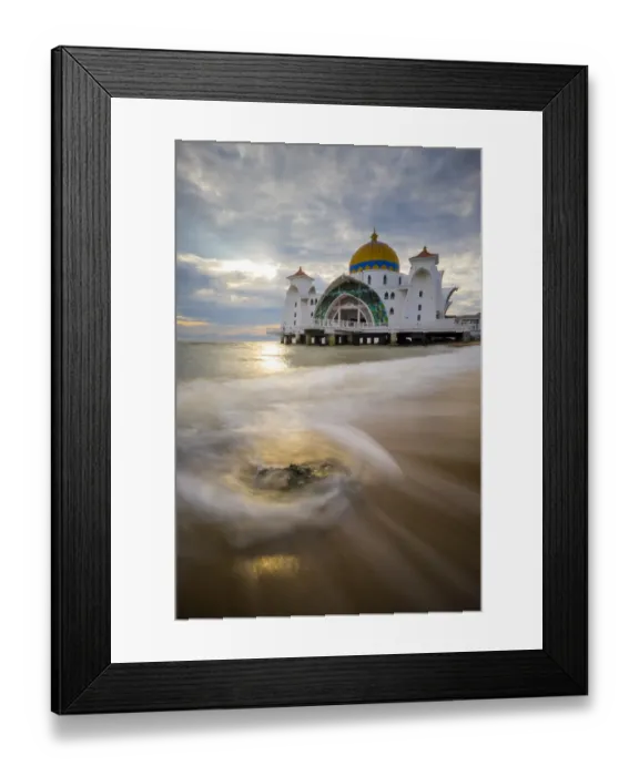 Framed Print : Masjid Selat, Melaka, Malaysia Framed Print : Masjid Selat, Melaka, Malaysia
