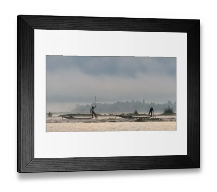 Framed Print : Life of fishermen at Inle lake Framed Print : Life of fishermen at Inle lake