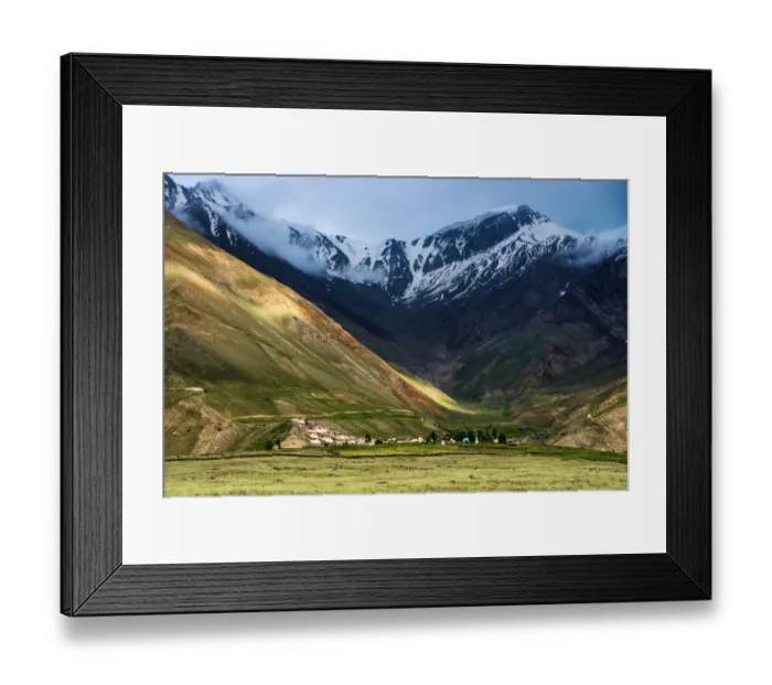 Framed Print : Kumik Village in Zanskar valley Framed Print : Kumik Village in Zanskar valley