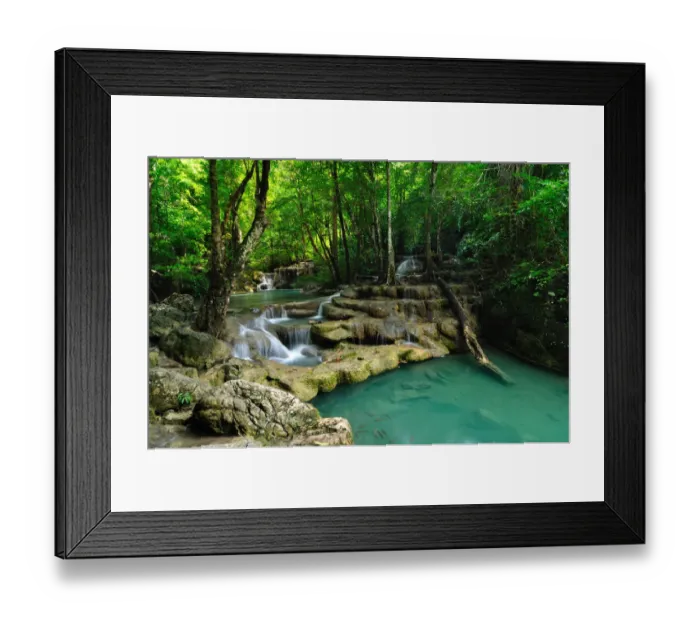 Framed Print : Erawan Waterfalls National Park Framed Print : Erawan Waterfalls National Park