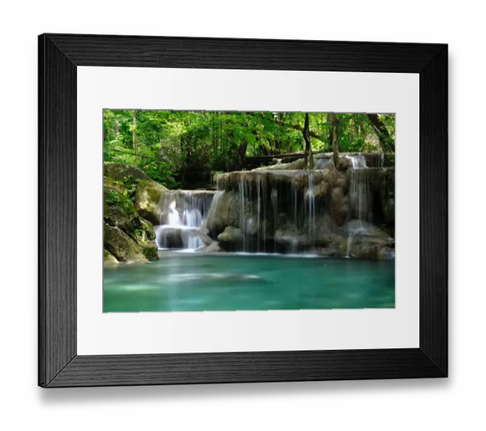 Framed Print : Erawan Waterfalls National Park Framed Print : Erawan Waterfalls National Park