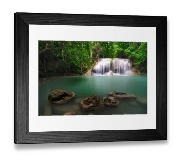 Framed Print : Erawan Waterfalls National Park Framed Print : Erawan Waterfalls National Park