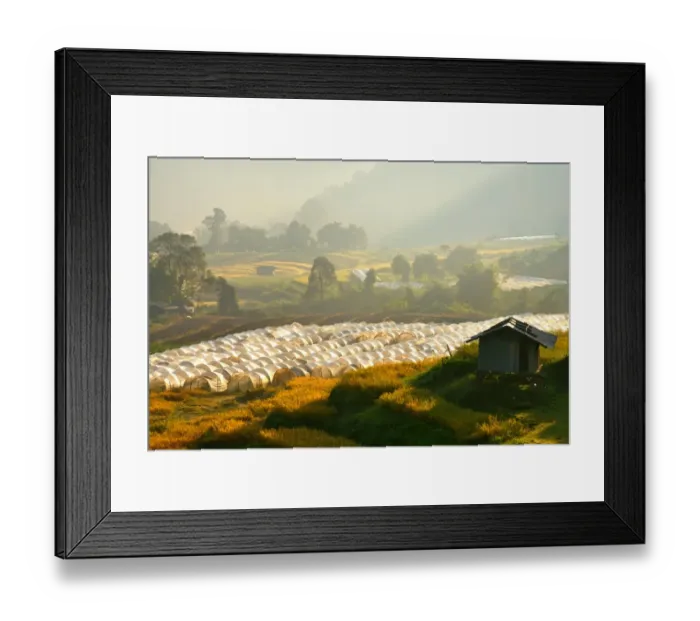 Framed Print : Agriculture on the mountain, Mae Klang Luang Framed Print : Agriculture on the mountain, Mae Klang Luang