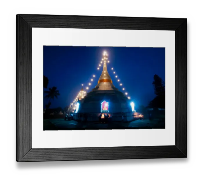 Framed Print : Wat Phra That Doi Kong Mu, Maehongson Framed Print : Wat Phra That Doi Kong Mu, Maehongson