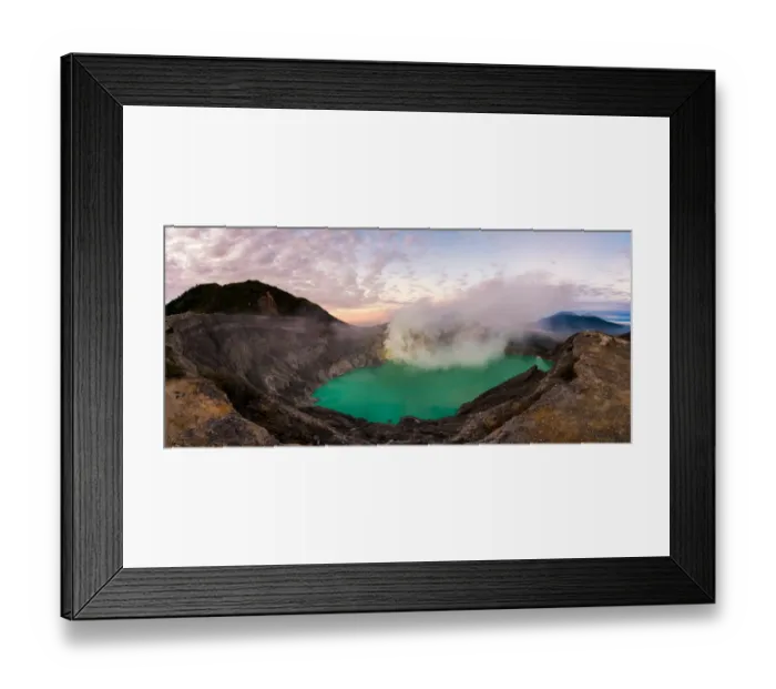 Framed Print : Ijen crater, East Java, Indonesia Framed Print : Ijen crater, East Java, Indonesia