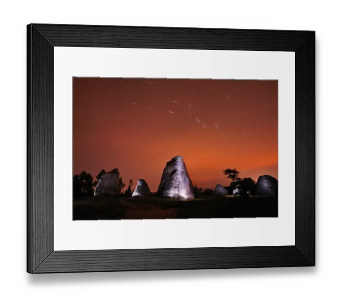 Framed Print : Hin Klong Chang with startrails Framed Print : Hin Klong Chang with startrails