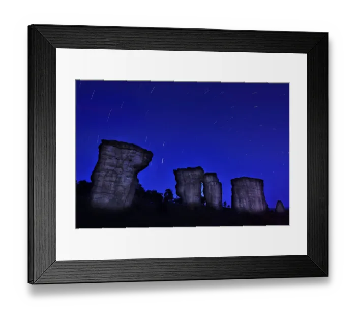 Framed Print : Mo Hin Khao with startrails