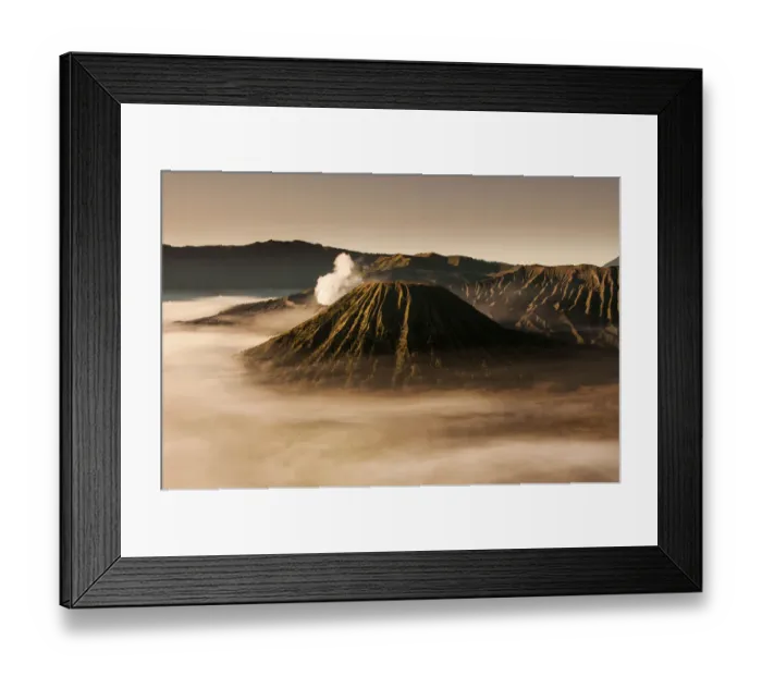 Framed Print : Foggy Bromo, Indonesia Framed Print : Foggy Bromo, Indonesia