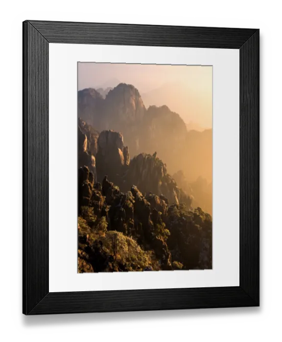 Framed Print : Huangshan mountain in the morning Framed Print : Huangshan mountain in the morning