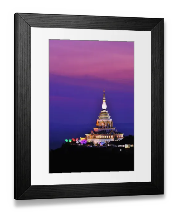 Framed Print : Glass Pagoda of Wat Thaton Framed Print : Glass Pagoda of Wat Thaton