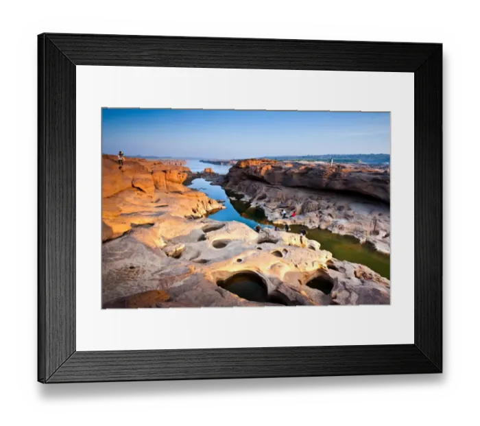 Framed Print : Samphanbok Rocks, Ubon Rachathani, Thailand