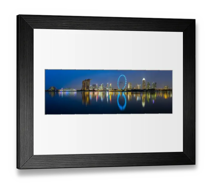 Framed Print : Singapore Landmark Panorama Framed Print : Singapore Landmark Panorama