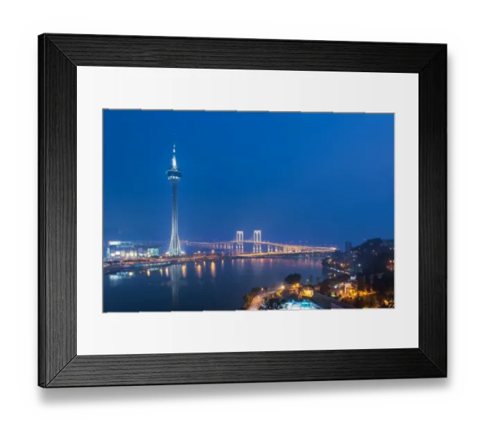 Framed Print : Macau tower and Sai Van Bridge Framed Print : Macau tower and Sai Van Bridge