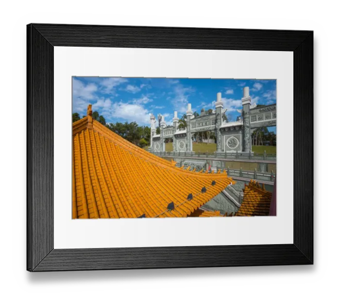 Framed Print : Wenwu temple at Sun Moon lake, Taiwan
