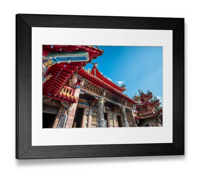 Framed Print : Long Fong temple at Sun Moon lake Framed Print : Long Fong temple at Sun Moon lake