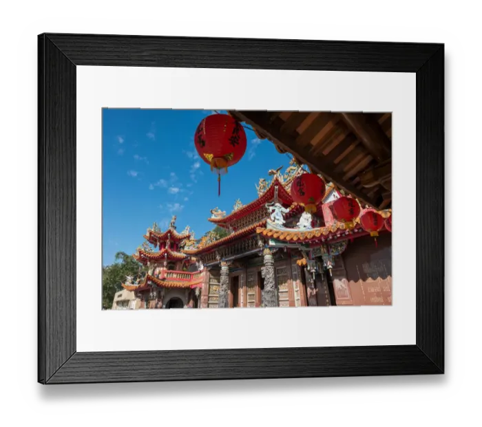 Framed Print : Long Fong temple at Sun Moon lake Framed Print : Long Fong temple at Sun Moon lake