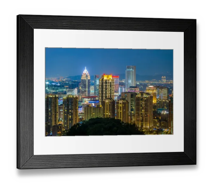 Framed Print : Business district in Taipei Framed Print : Business district in Taipei