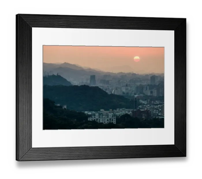 Framed Print : Sunset Taipei City