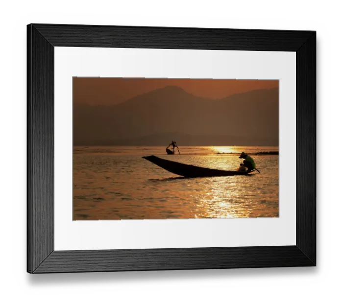 Framed Print : Inle Lake Fisherman