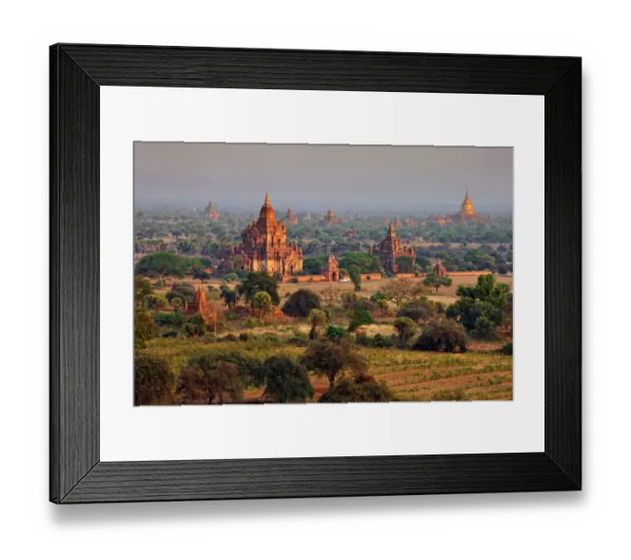 Framed Print : Pagoda field at Bagan, Myanmar Framed Print : Pagoda field at Bagan, Myanmar