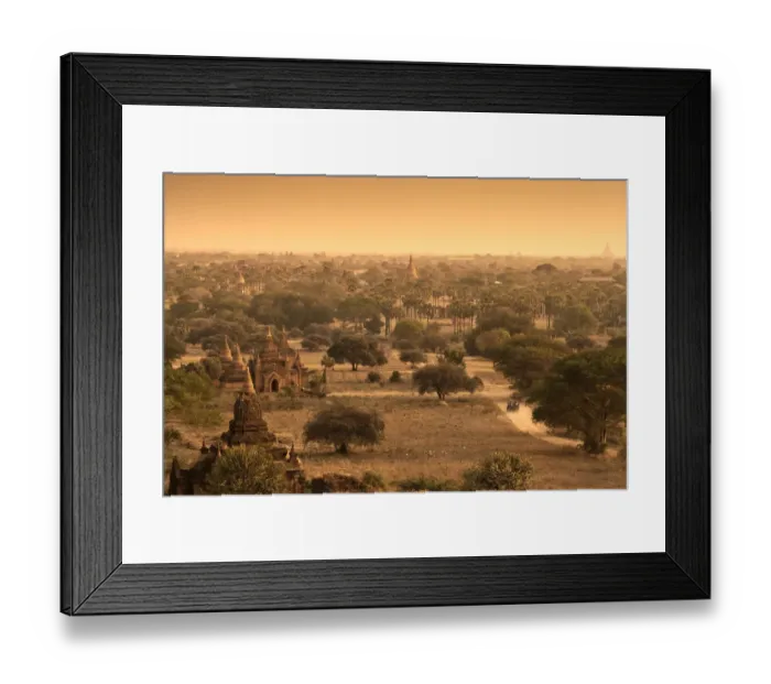 Framed Print : Pagoda field at Bagan, Myanmar