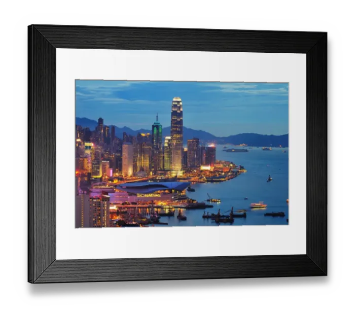 Framed Print : Hong Kong Cityscape Framed Print : Hong Kong Cityscape