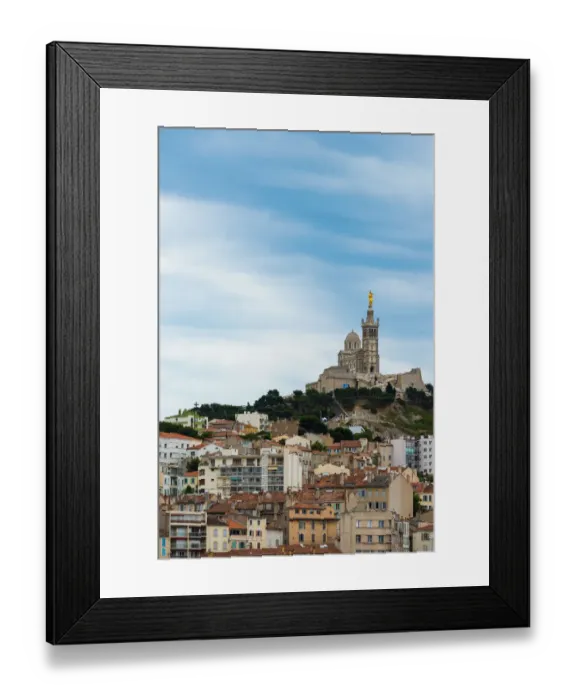 Framed Print : The Basilique Notre-Dame de la Garde Framed Print : The Basilique Notre-Dame de la Garde