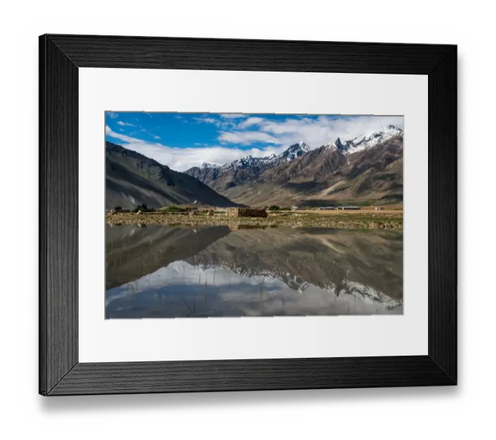 Framed Print : The reflection of Zanskar range Framed Print : The reflection of Zanskar range