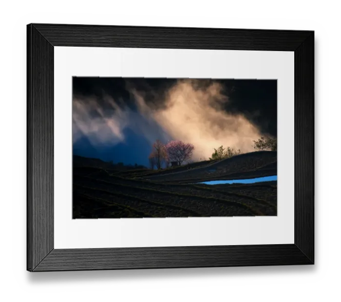 Framed Print : Rice terrace in Yuanyang County Framed Print : Rice terrace in Yuanyang County