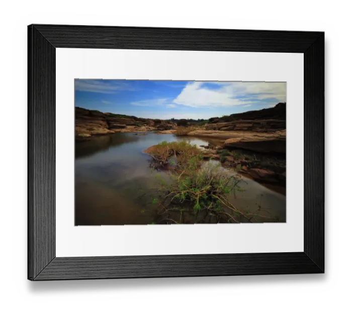 Framed Print : Samphanbok Rocks, Ubon Rachathani, Thailand