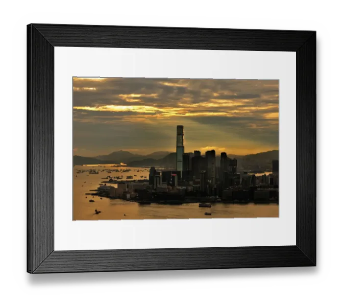 Framed Print : Hong Kong Business District Framed Print : Hong Kong Business District