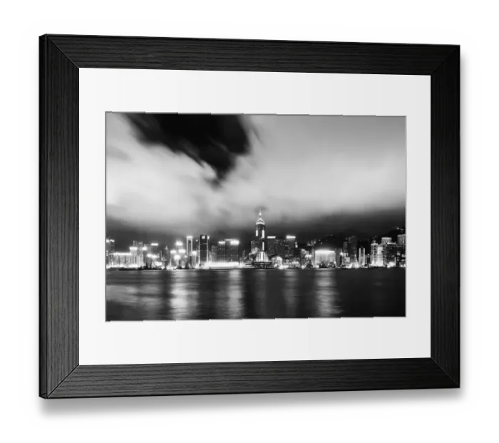 Framed Print : Business District and Victoria Harbour, Hong Kong Framed Print : Business District and Victoria Harbour, Hong Kong