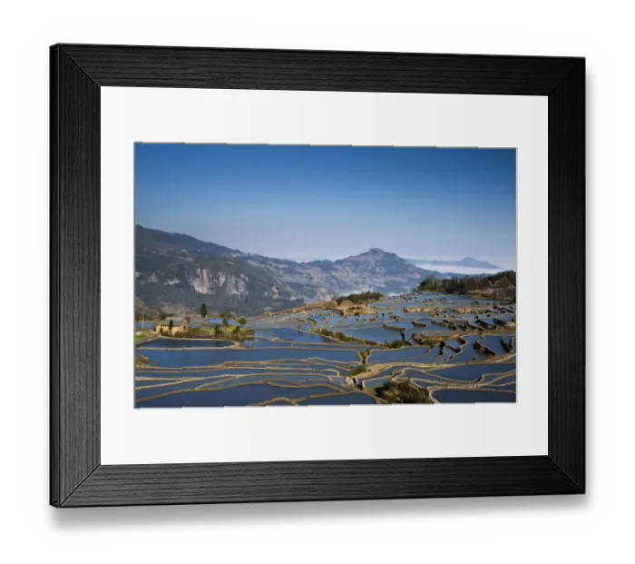 Framed Print : Yuanyang rice terrace, Yunnan, China Framed Print : Yuanyang rice terrace, Yunnan, China