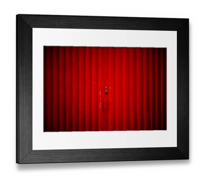 Framed Print : The simple red door in Rua da felicidade, Macau Framed Print : The simple red door in Rua da felicidade, Macau