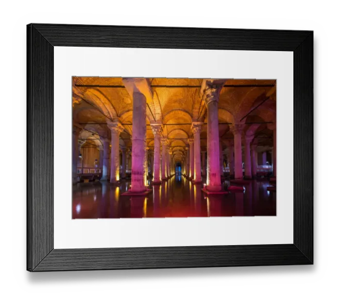 Framed Print : Basilica Cistern, Istanbul, Turkey
