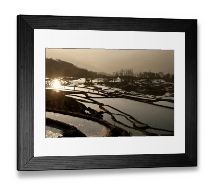 Framed Print : Yuanyang rice terrace, Yunnan, China Framed Print : Yuanyang rice terrace, Yunnan, China