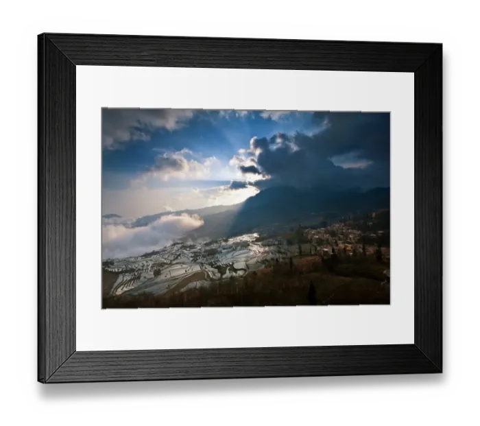 Framed Print : Yuanyang rice terrace, Yunnan, China Framed Print : Yuanyang rice terrace, Yunnan, China