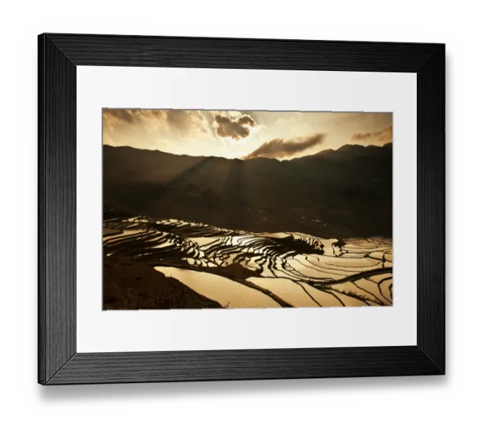 Framed Print : Yuanyang rice terrace, Yunnan, China Framed Print : Yuanyang rice terrace, Yunnan, China