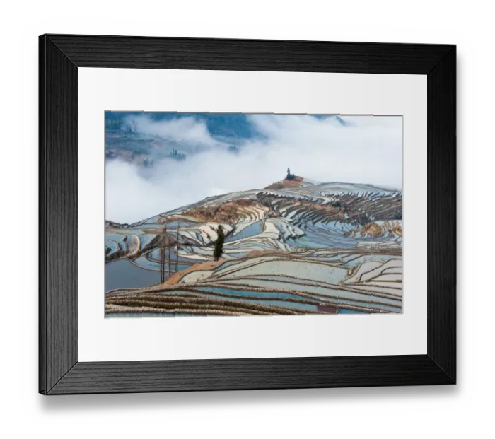 Framed Print : Yuanyang rice terrace, Yunnan, China Framed Print : Yuanyang rice terrace, Yunnan, China