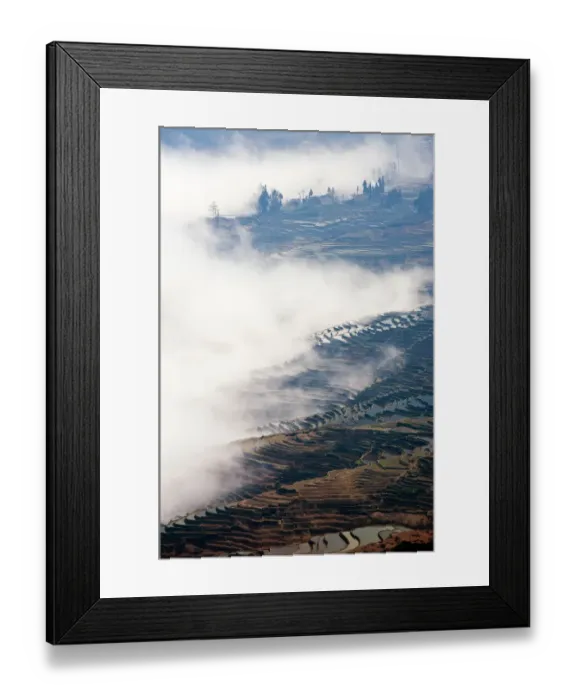 Framed Print : Yuanyang rice terrace, Yunnan, China Framed Print : Yuanyang rice terrace, Yunnan, China