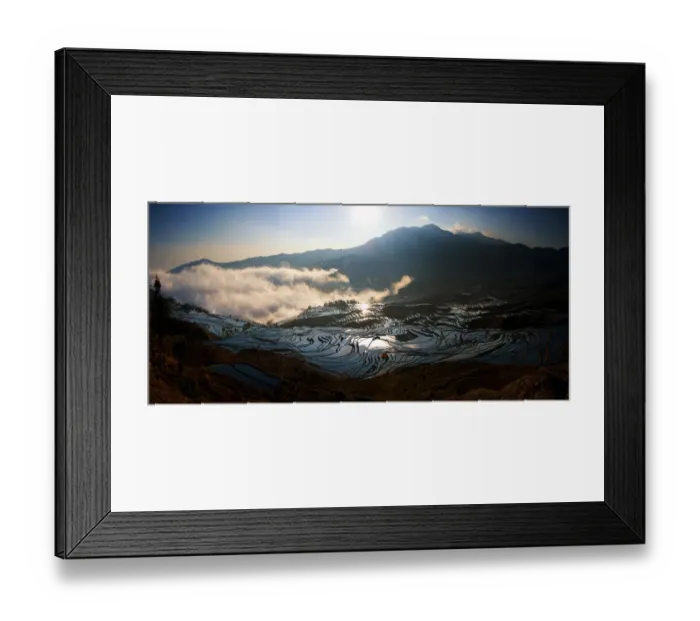 Framed Print : Yuanyang rice terrace