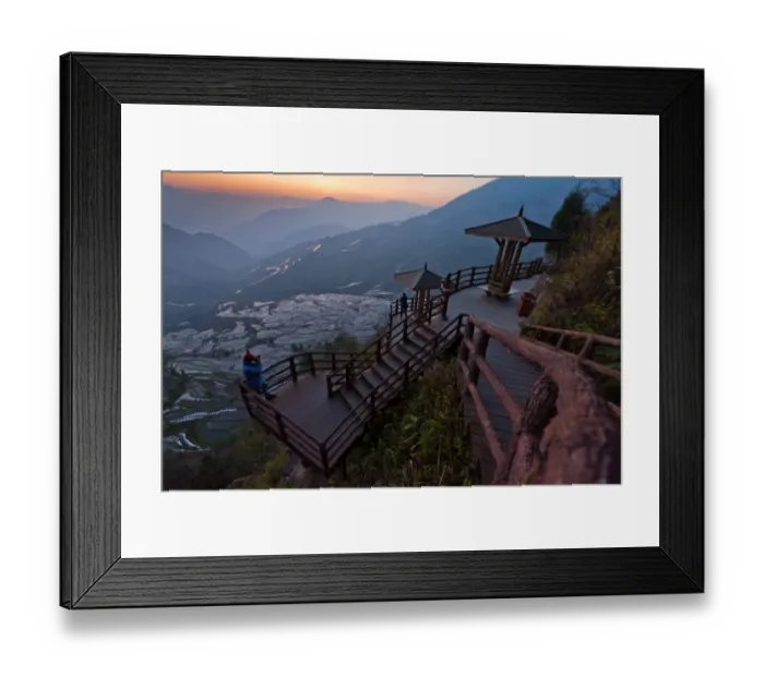 Framed Print : Yuanyang rice terrace, Yunnan, China Framed Print : Yuanyang rice terrace, Yunnan, China