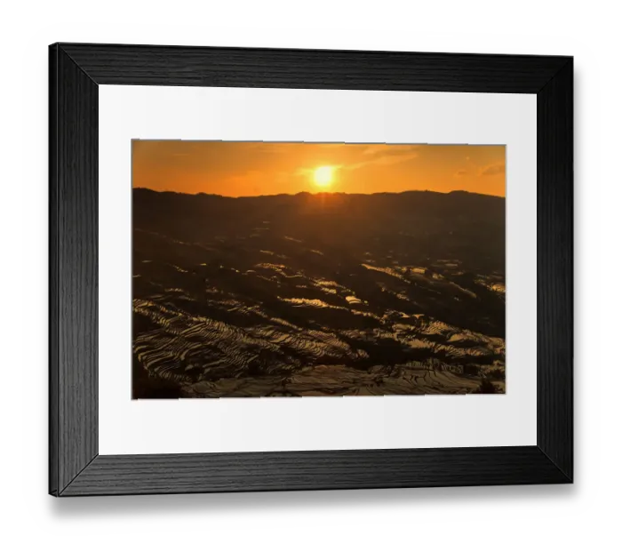 Framed Print : Yuanyang rice terrace, Yunnan, China Framed Print : Yuanyang rice terrace, Yunnan, China