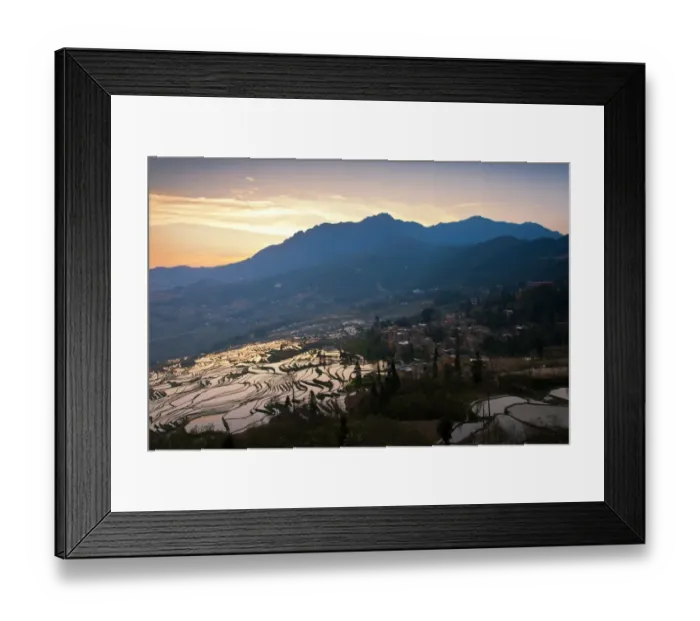 Framed Print : Yuanyang rice terrace, Yunnan, China Framed Print : Yuanyang rice terrace, Yunnan, China