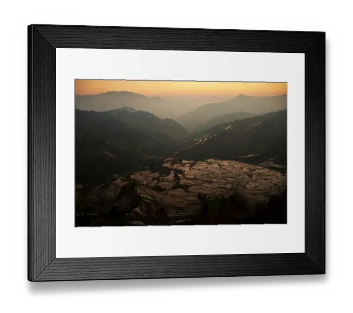 Framed Print : Yuanyang rice terrace, Yunnan, China