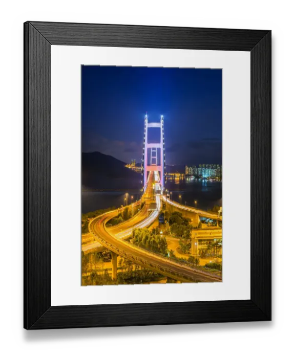 Framed Print : Tsing Ma Bridge, Hong Kong