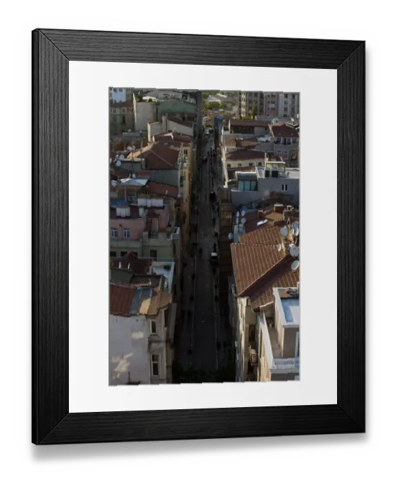 Framed Print : Residential area in Istanbul, Turkey