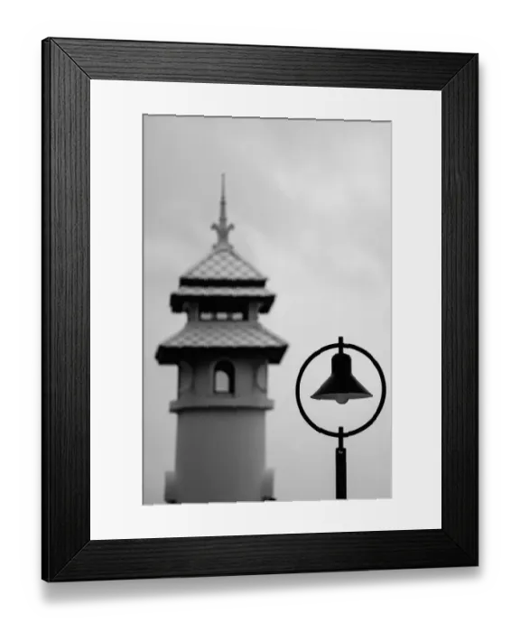 Framed Print : A lamp and A lighthouse in Koh Chang, Thailand Framed Print : A lamp and A lighthouse in Koh Chang, Thailand