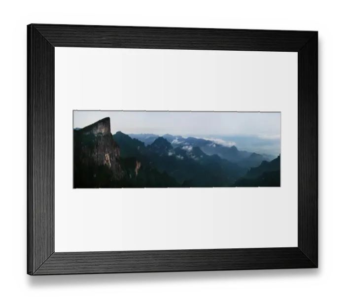 Framed Print : Panoramic Tianmen Mountain, China Framed Print : Panoramic Tianmen Mountain, China