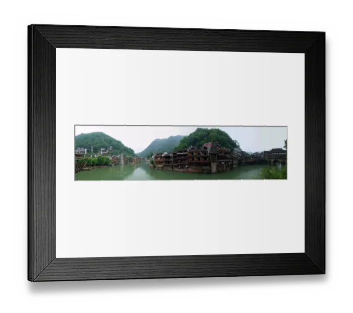 Framed Print : Panarama of Fenghuang ancient city, China Framed Print : Panarama of Fenghuang ancient city, China